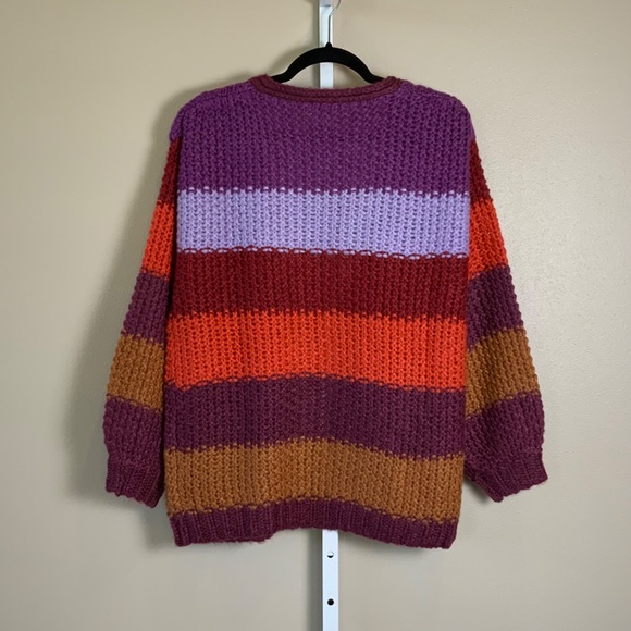 Natural Life Oversized Striped Cardigan Sweater - Picture 14 of 16